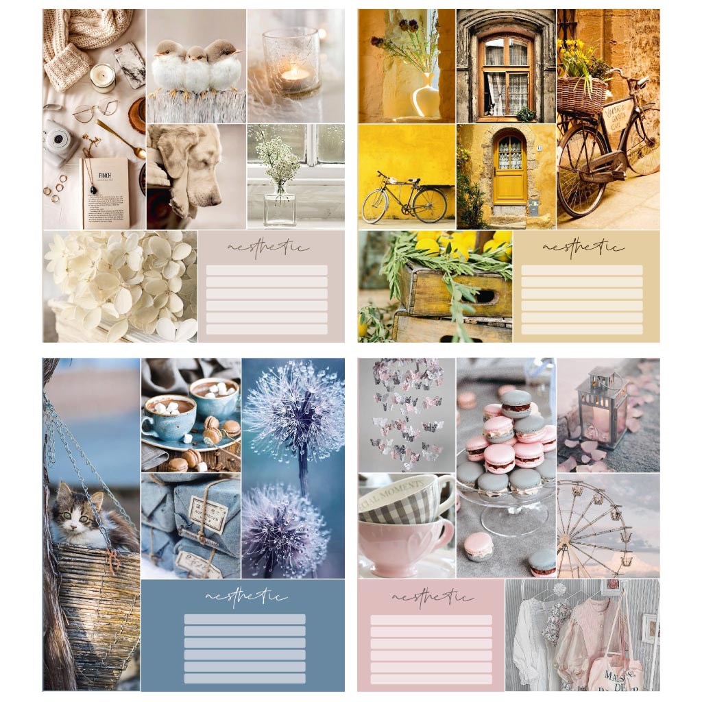 Тетрадь 48 л клетка 940 Коллаж2 2025 дев