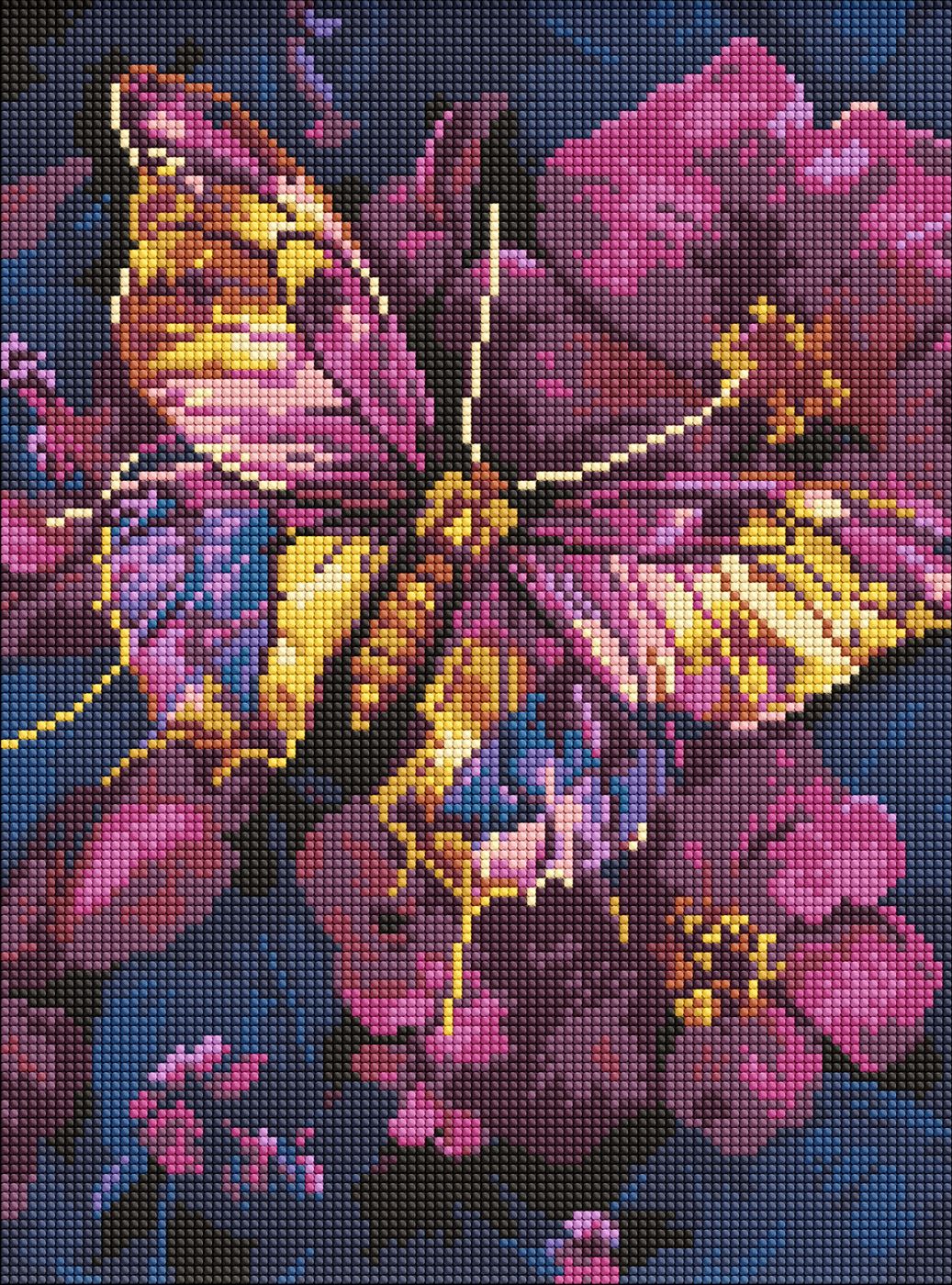 Алмазная мозаика 30×40 см Золотая бабочка