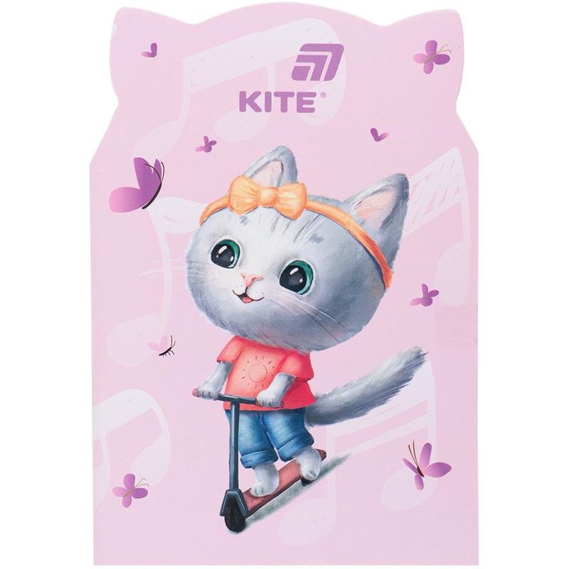 Блокнот В6 48 арк скоба клітинка Pink cat