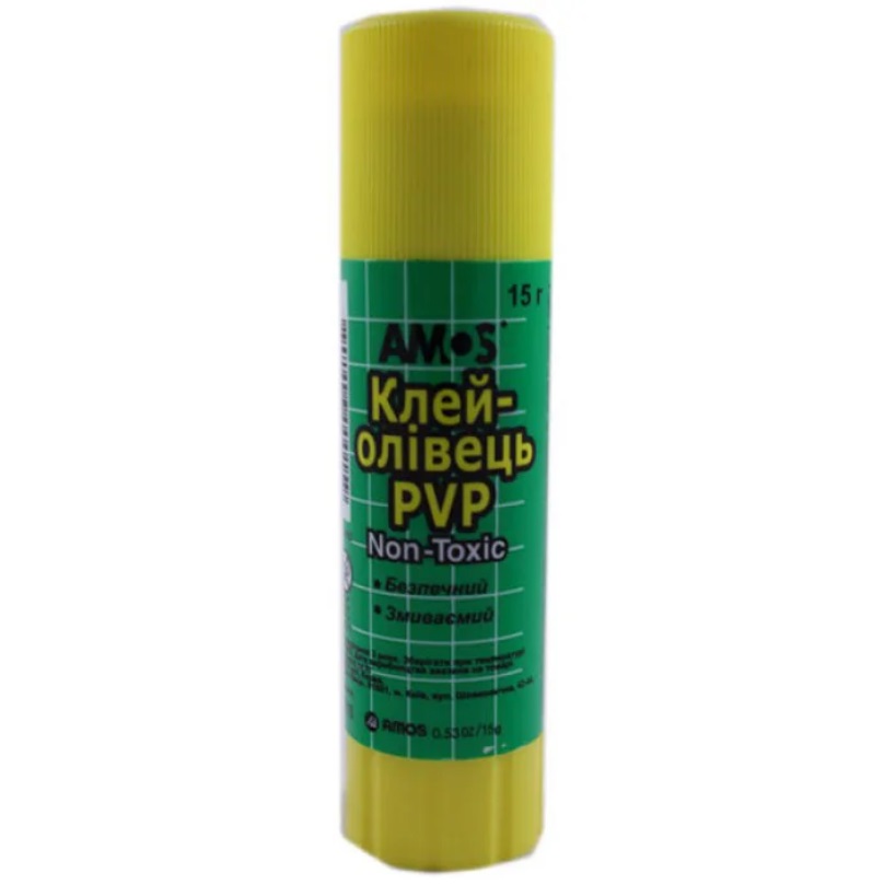 Клей-олівець PVP Amos 15 г