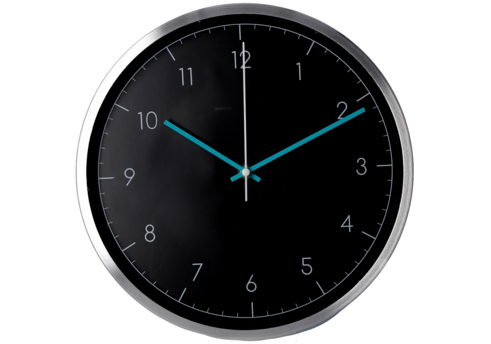 Годинник настінний метал Optima Modern d-30 см чорний