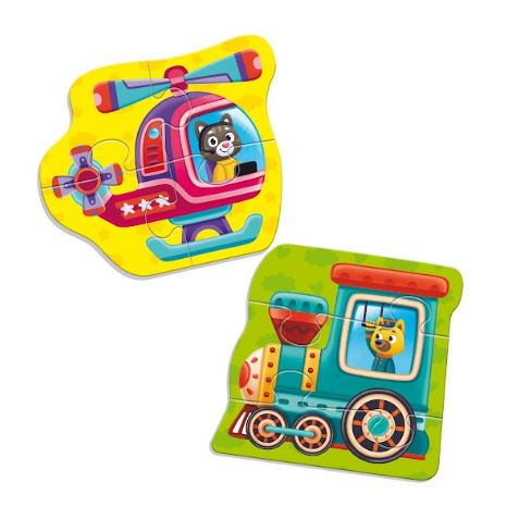 Пазли магнітні Baby puzzle Транспорт 2 шт