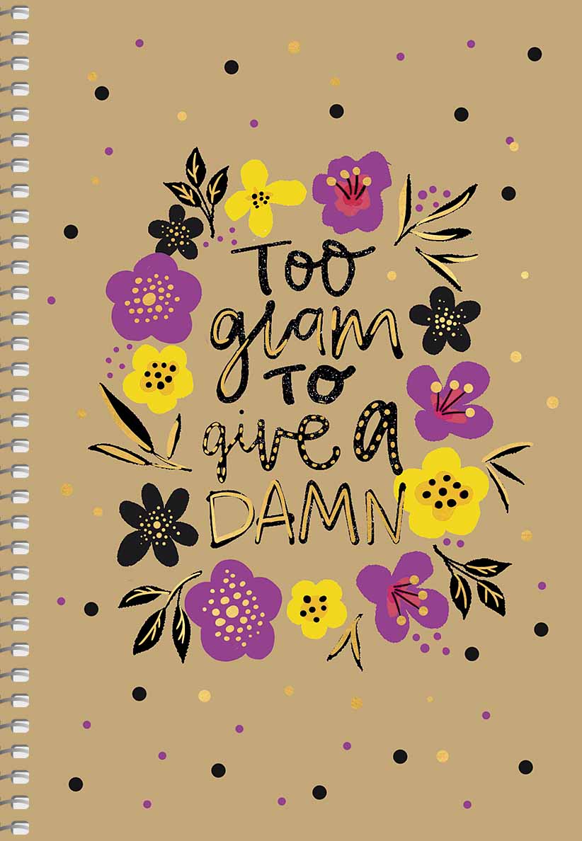 Блокнот А5 96 арк спіраль клітинка крафт обкл крем блок тисн STUDENT 6100 Асорті