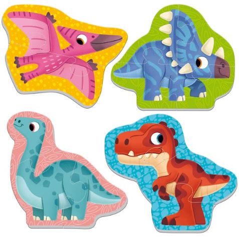 Пазлы Baby puzzle Динозавры 4 шт