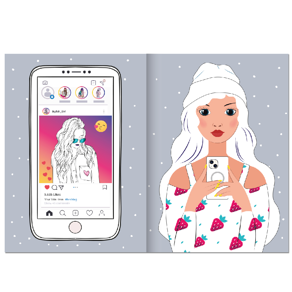 Розмальовка з наліпками Dream and Style Girls Lifestyle