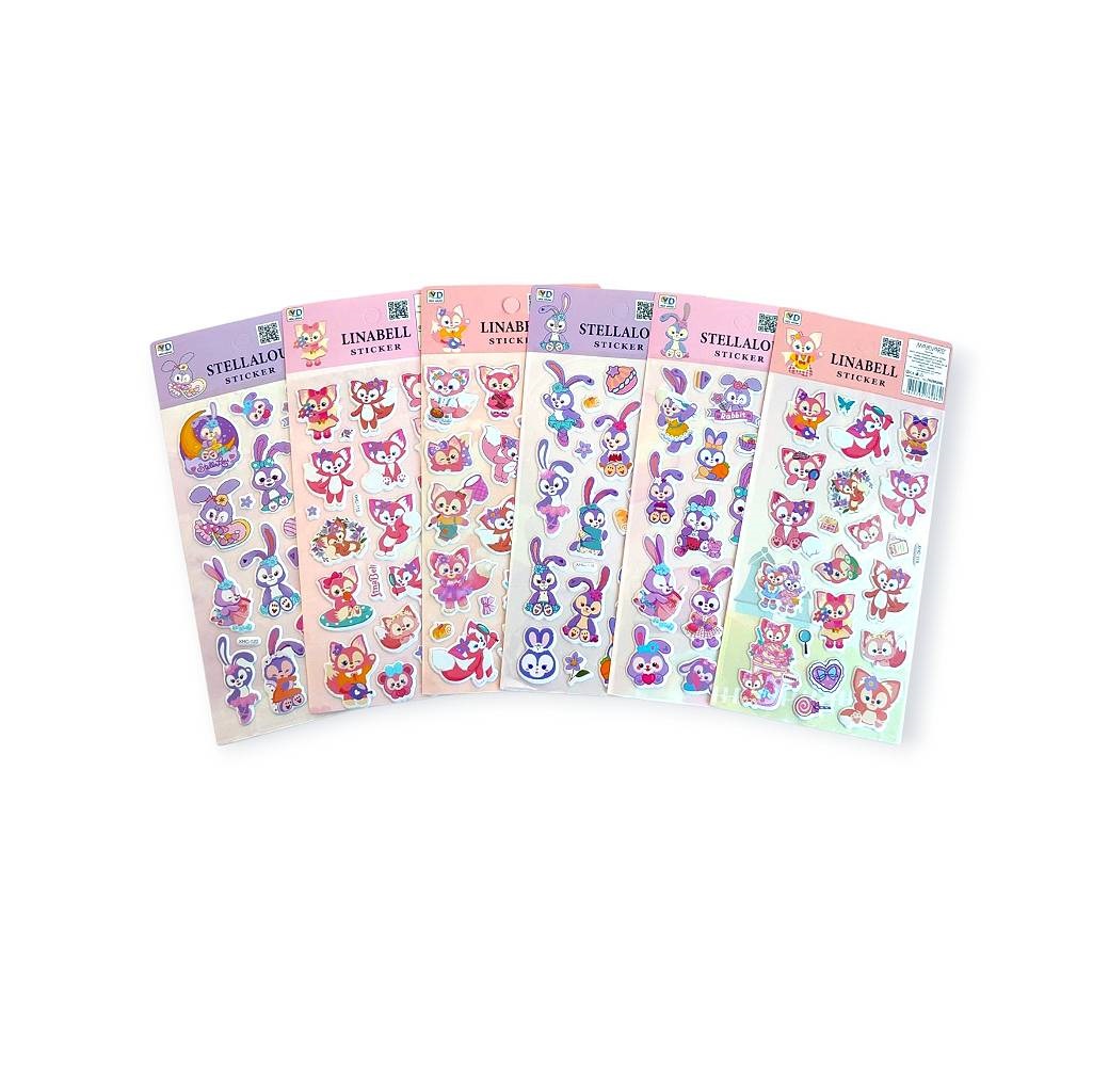 Наклейки 10х22 см Linabell, Stellalou микс