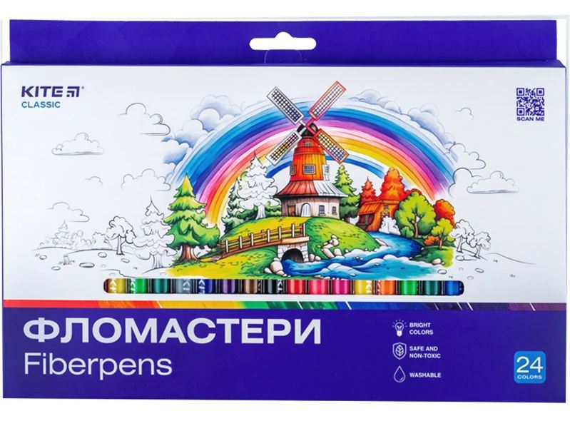 Фломастери Kite Classic 24 кол