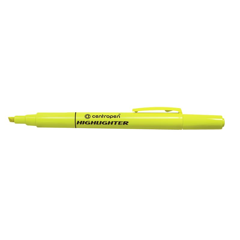 Маркер текстовый Centropen 8722 1-4 мм желтый