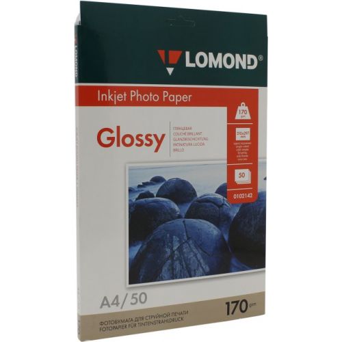 Фотопапір А4 Lomond 170 г/м2 1 ст глянцева 50 арк