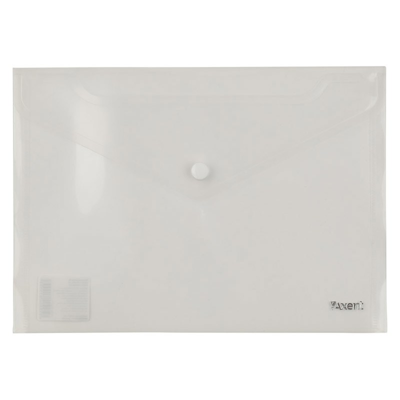 Папка на кнопці А5 Axent, прозора