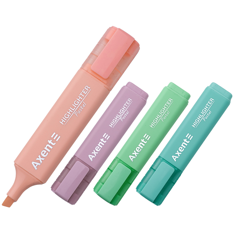 Набор маркеров текстовых Axent 2537-A 1-5 мм 4 шт пастель