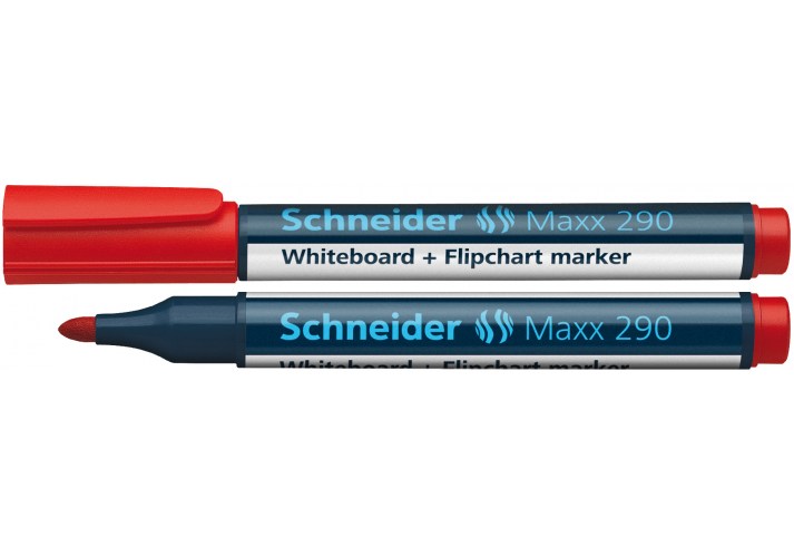 Маркер для дошок та флипчартів Schneider Maxx 290 1-3 мм червоний