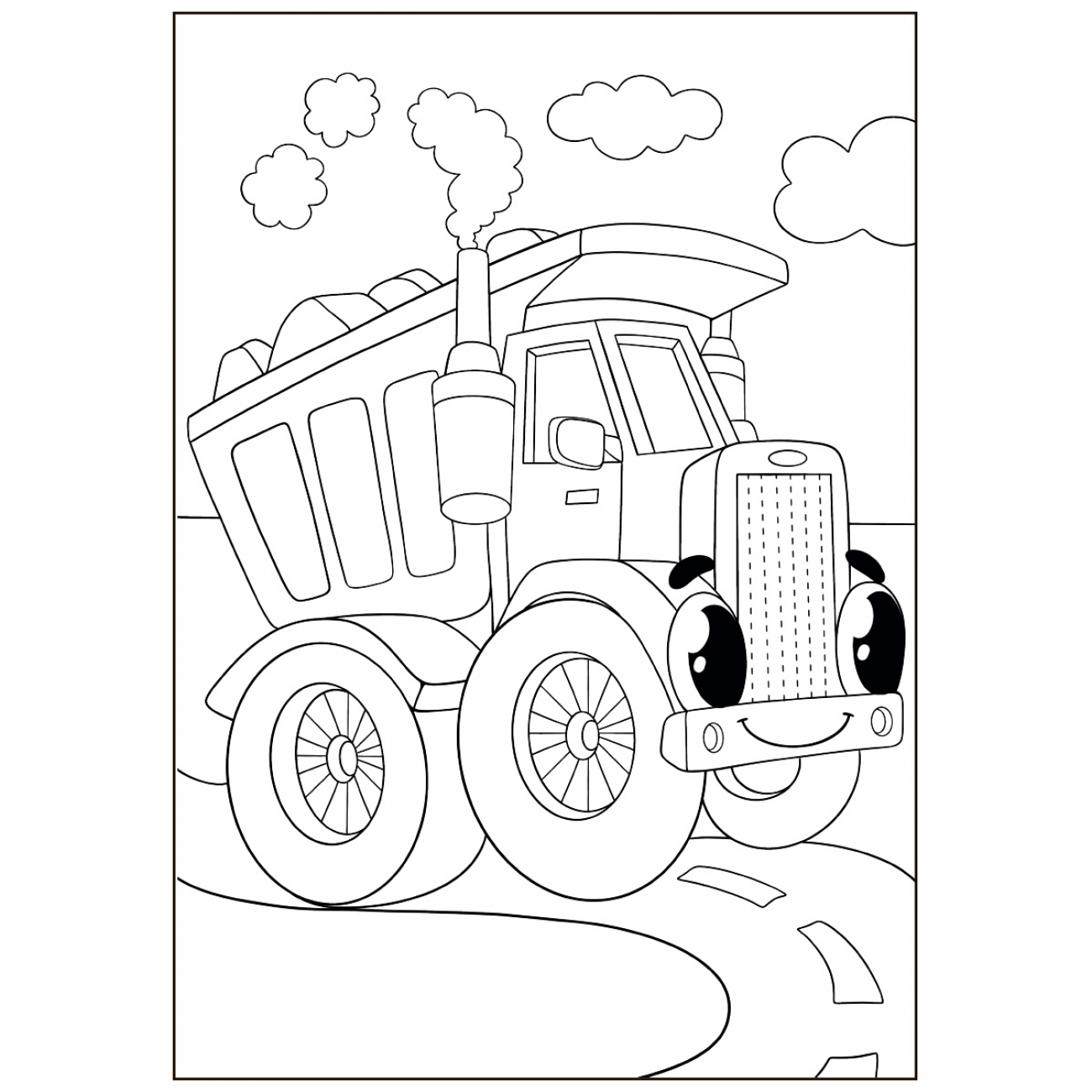 Розмальовка 1Вересня Веселий транспорт