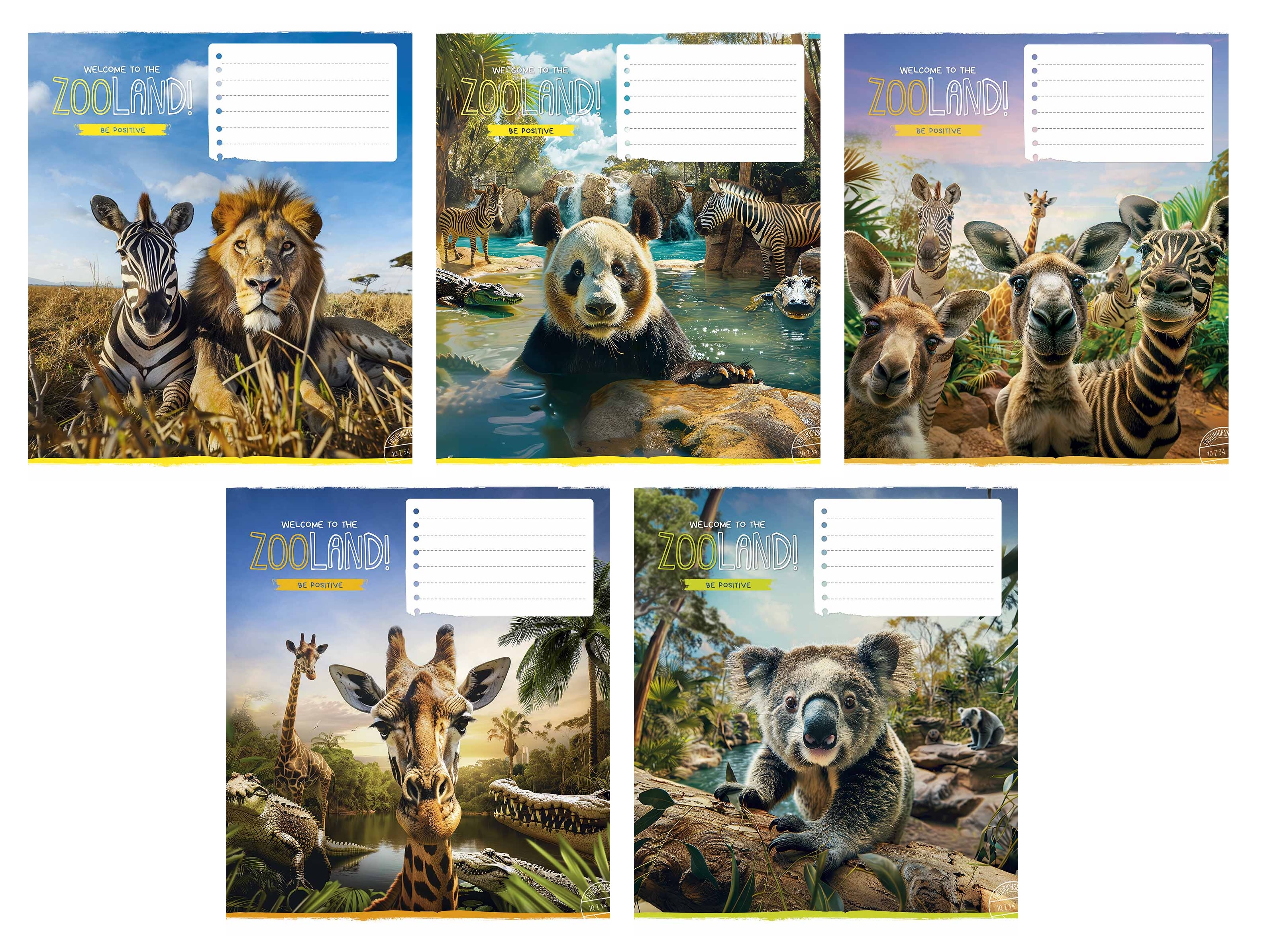 Зошит 18 арк лінія 3472 Zooland 2025 уні