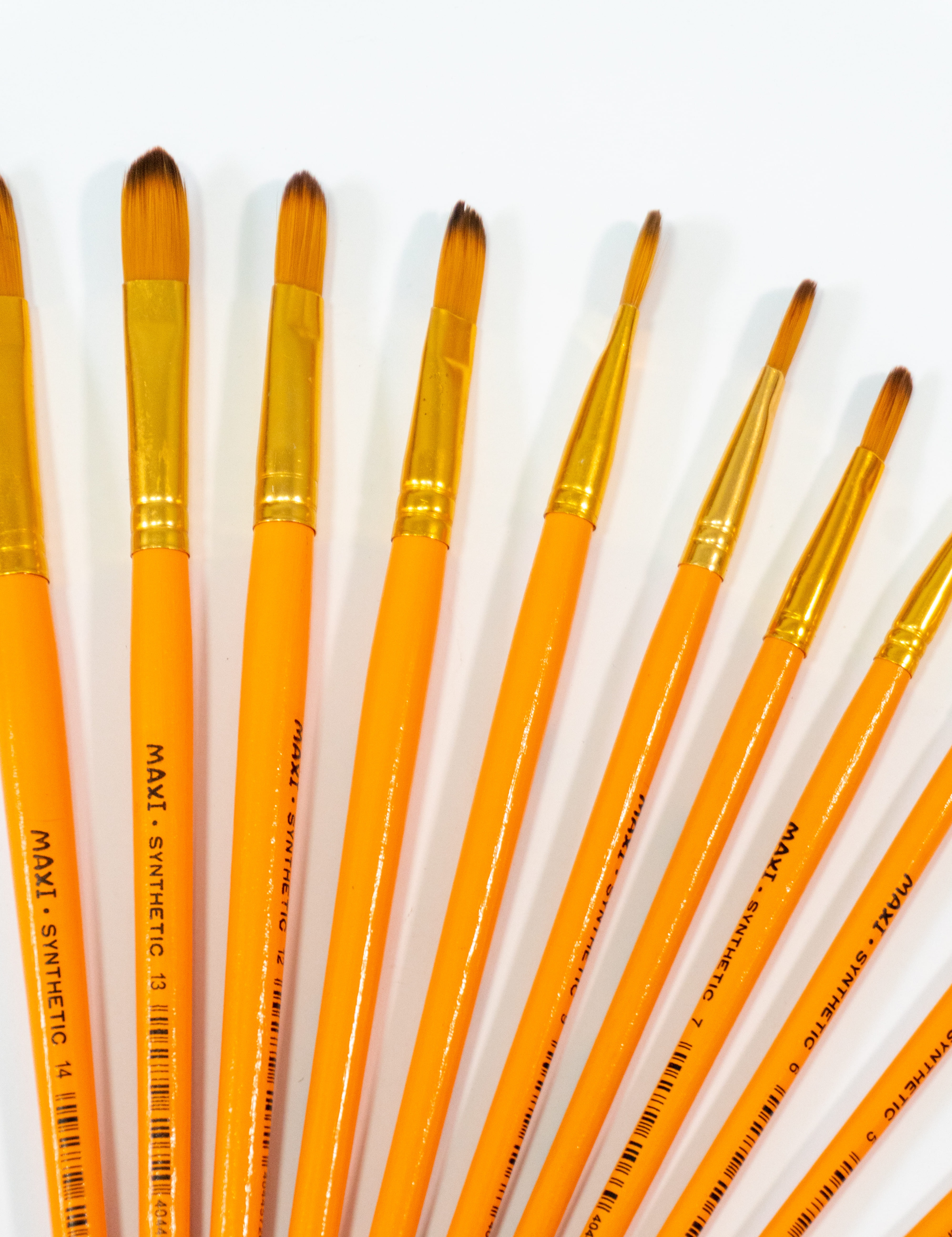 Кисть синтетика №13, овальная, Maxi