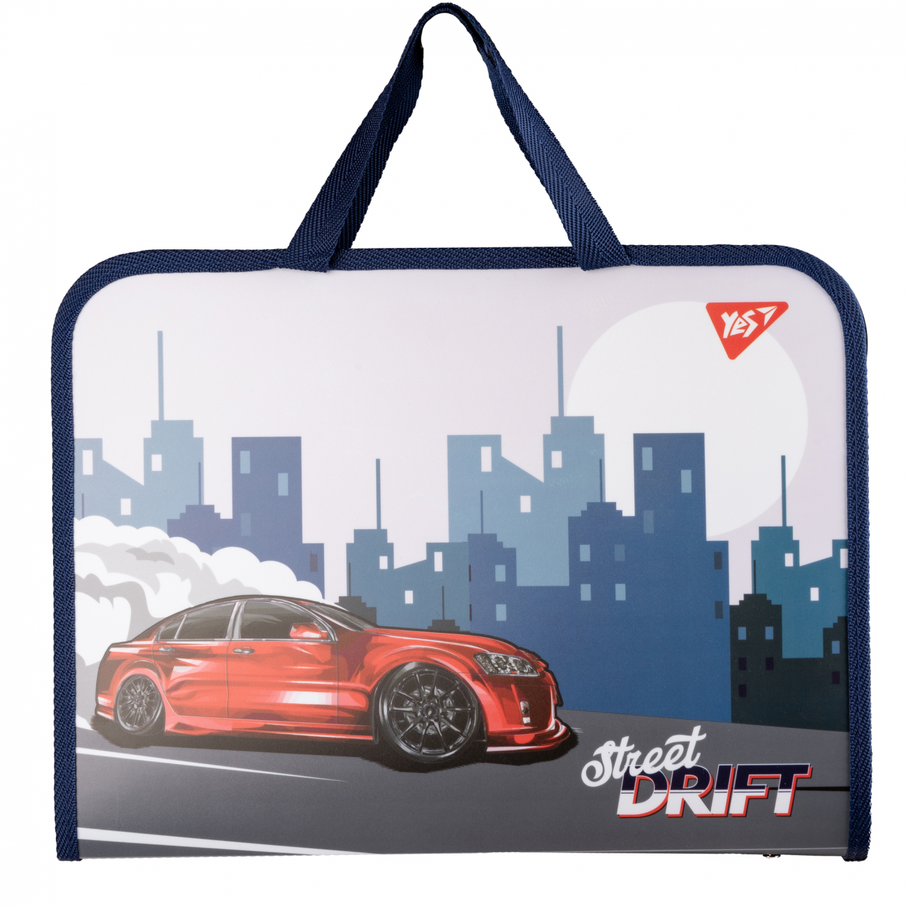 Портфель пластиковий на блискавці А4 Yes, Drift Attack