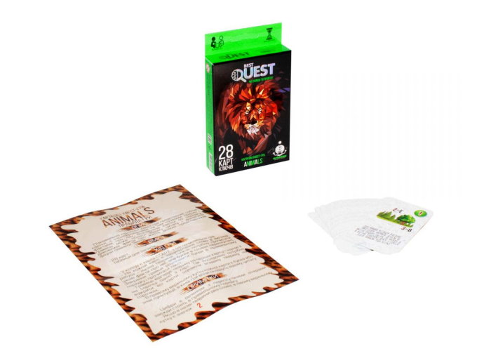 Гра настільна Best Quest. Животные