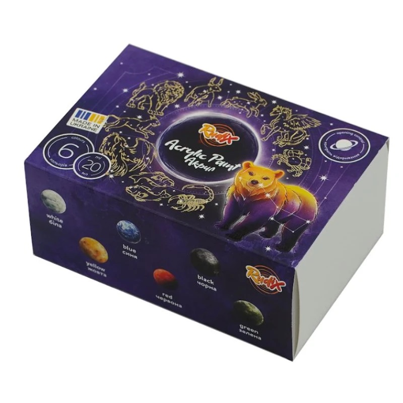 Краска акриловая 6*20 мл, RUDIX