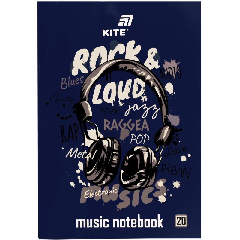 Зошит для нот А4 20 арк Rock&Loud