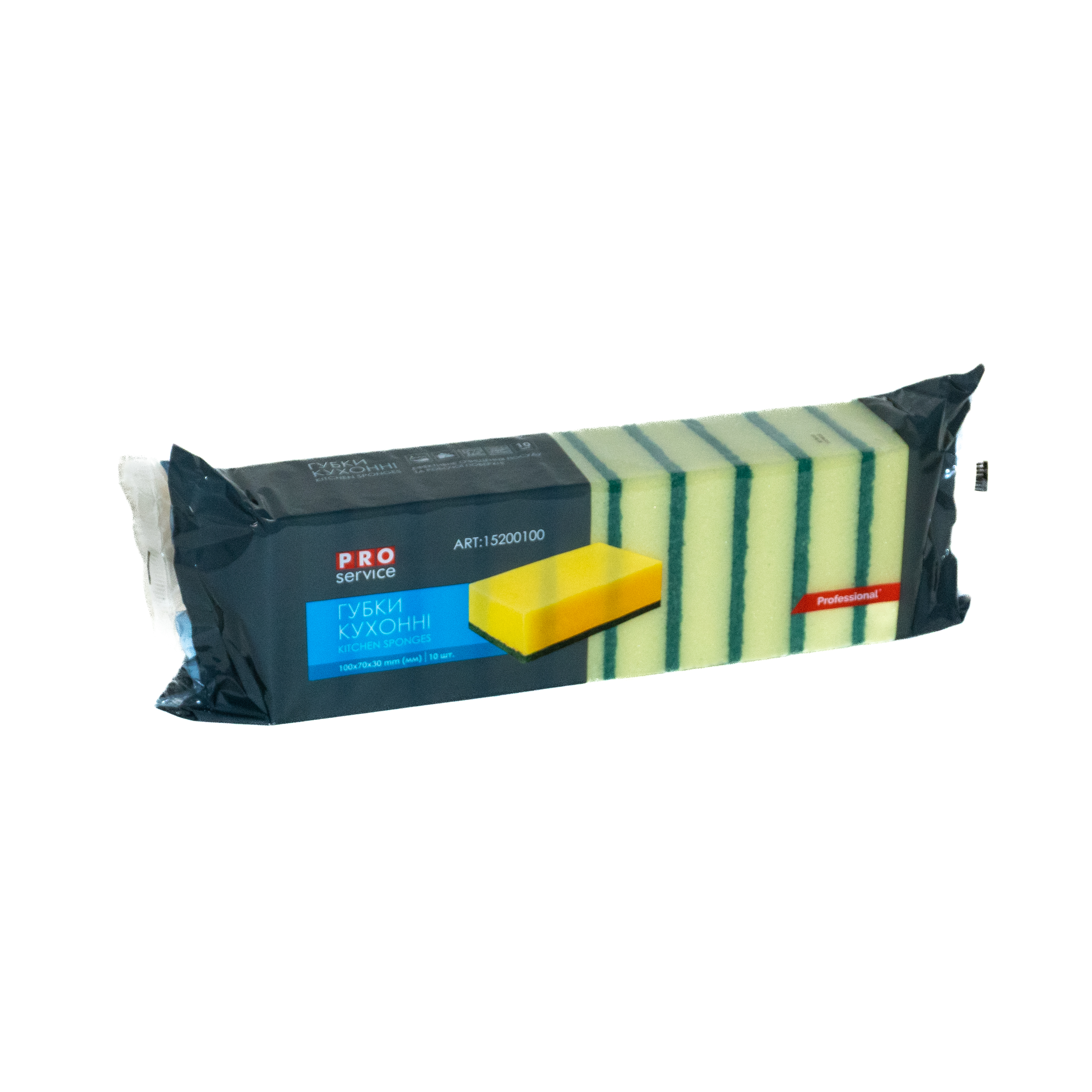 Губка кухонная 10шт/уп. 100х70х30 PRO