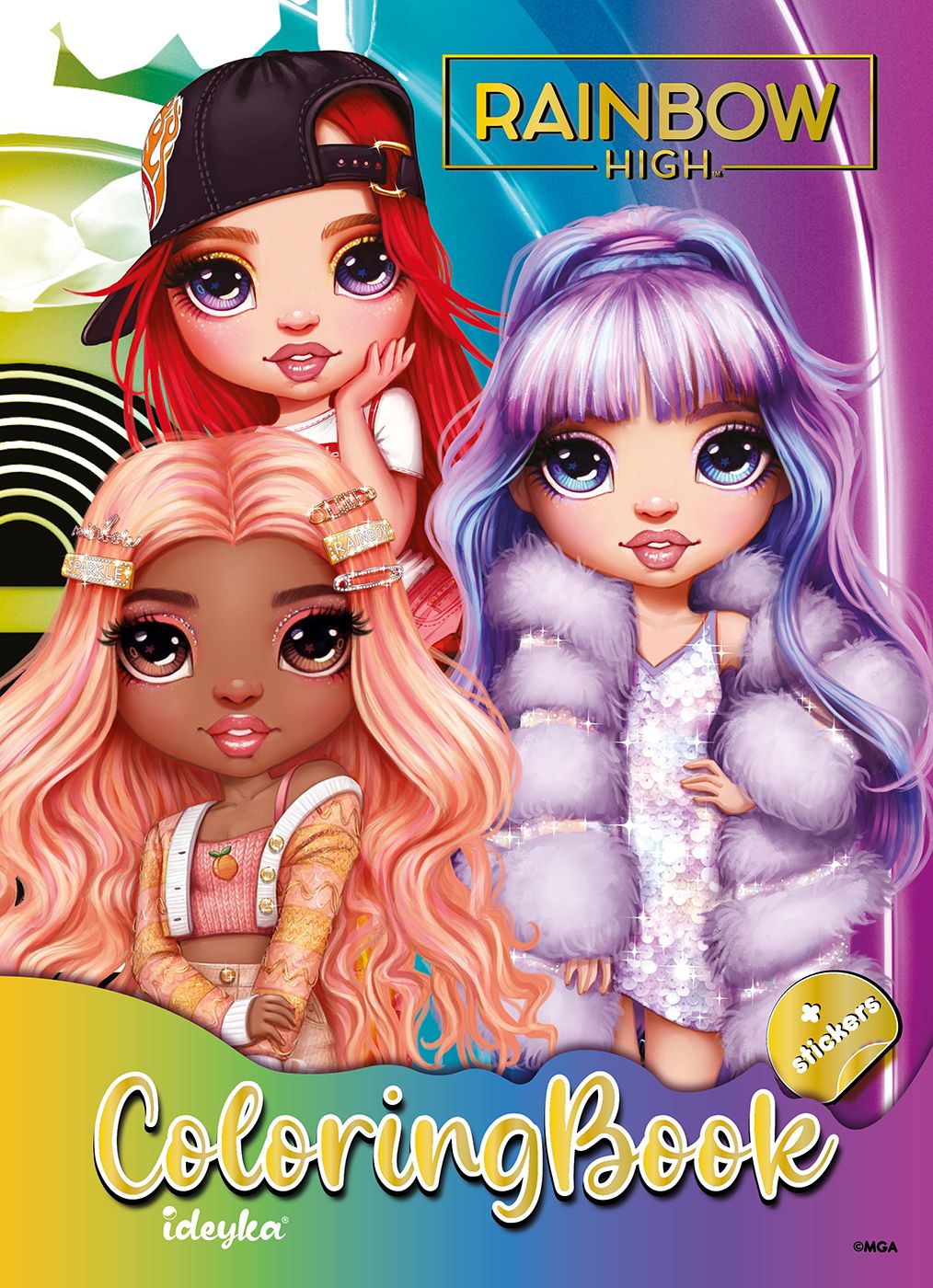 Раскраска с наклейками The creative Rainbow 2