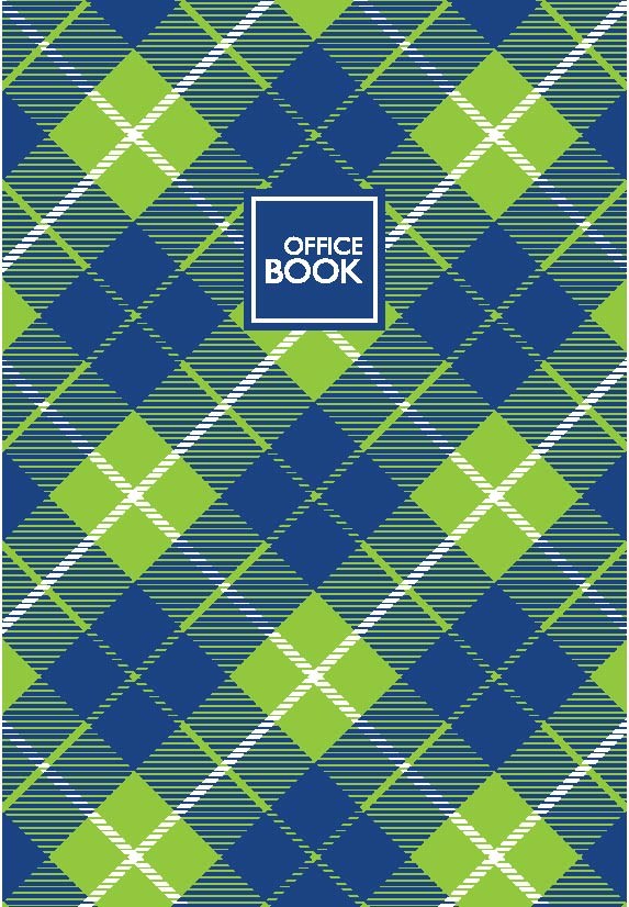 Книга обліку А4 100 арк тв палітурка клітинка лам Асорті