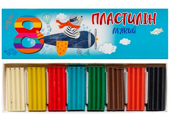 Пластилін Jumbi 8 кол 144 г