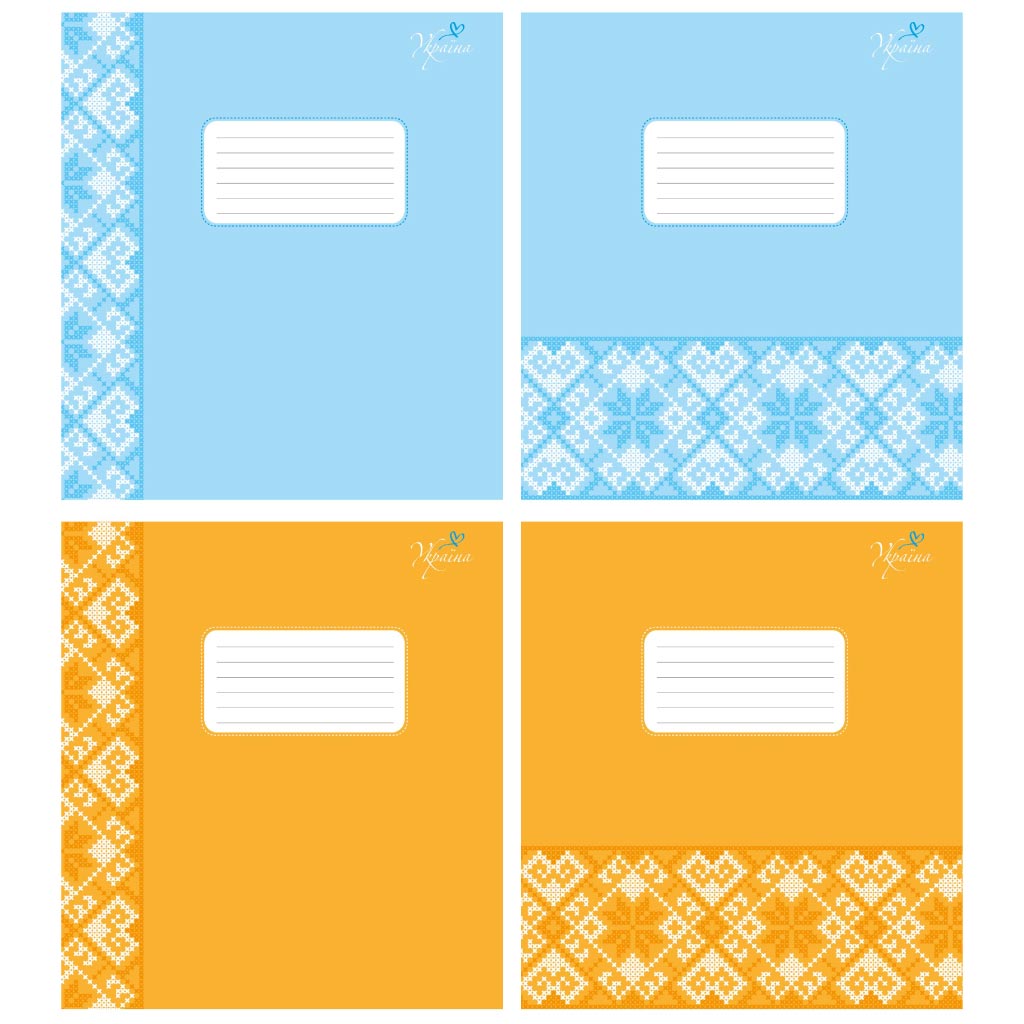 Тетрадь 12 л линия 944 Узоры 2025 уни