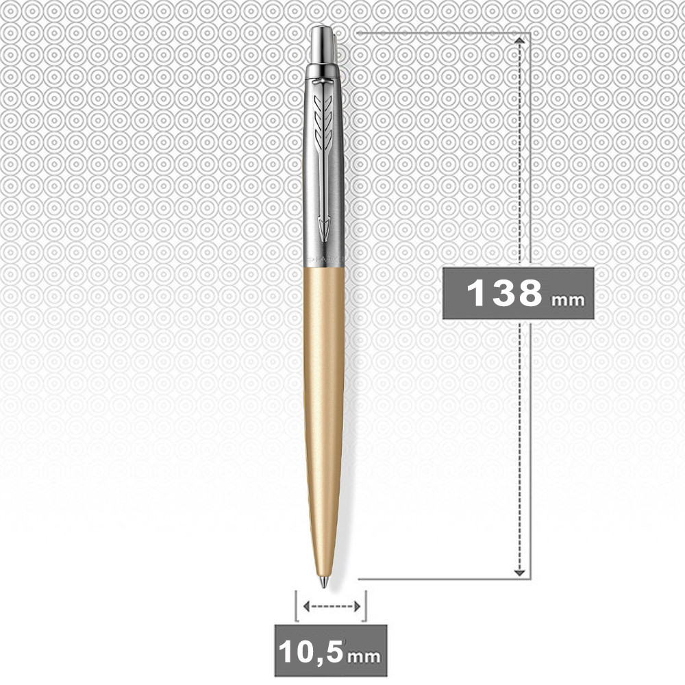 Ручка кулькова Parker Jotter XL Matt Gold CT, синя