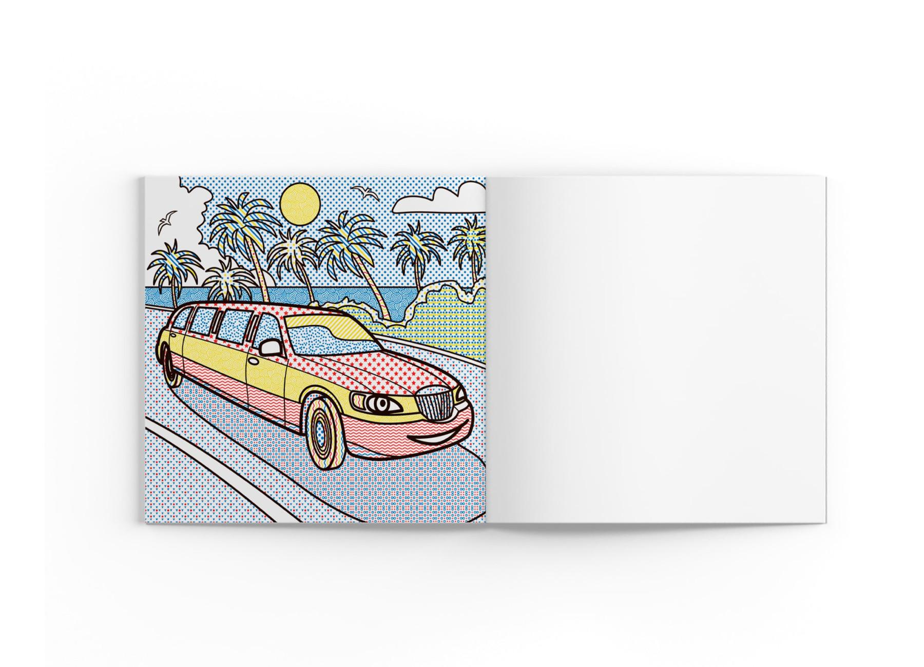 Водные раскраски Лимузины