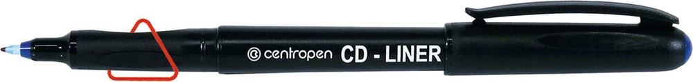 Маркер Centropen CD-Liner CD/DVD 0,6 чорний