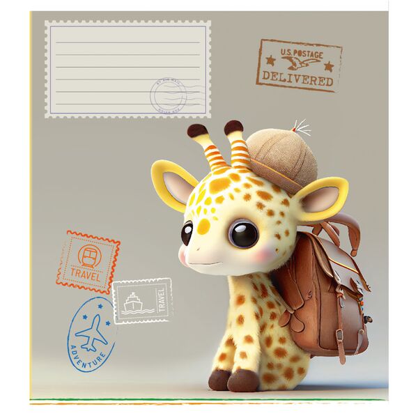 Тетрадь 12 л клетка 901 Путешественники 2025 уни