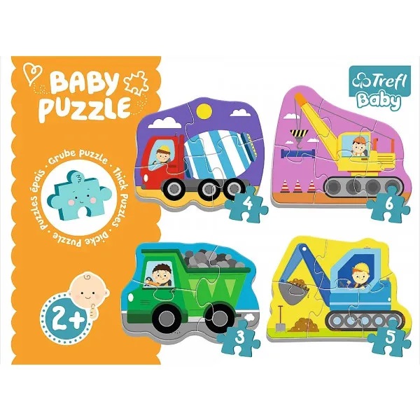 Пазлы Baby Classic Строительные транспортные средства