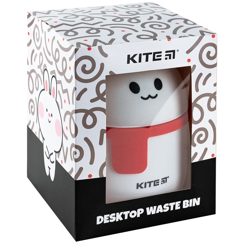 Контейнер настольный для мусора Kite, белый