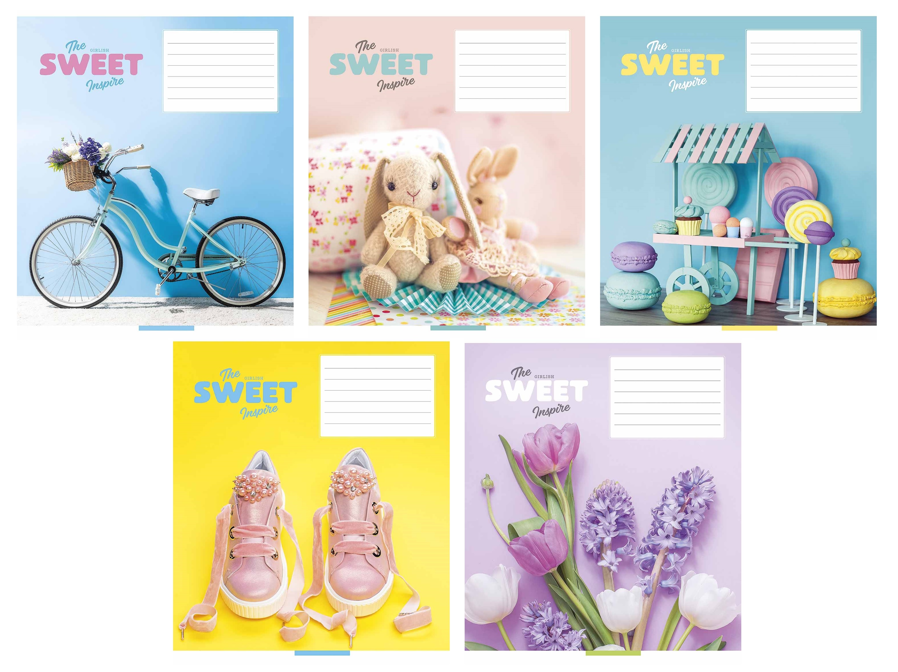 Тетрадь 18 л клетка 3382 Sweet 2025 дев