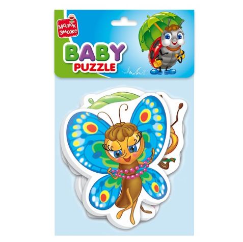 Пазлы Baby puzzle Веселые букашки 4 шт
