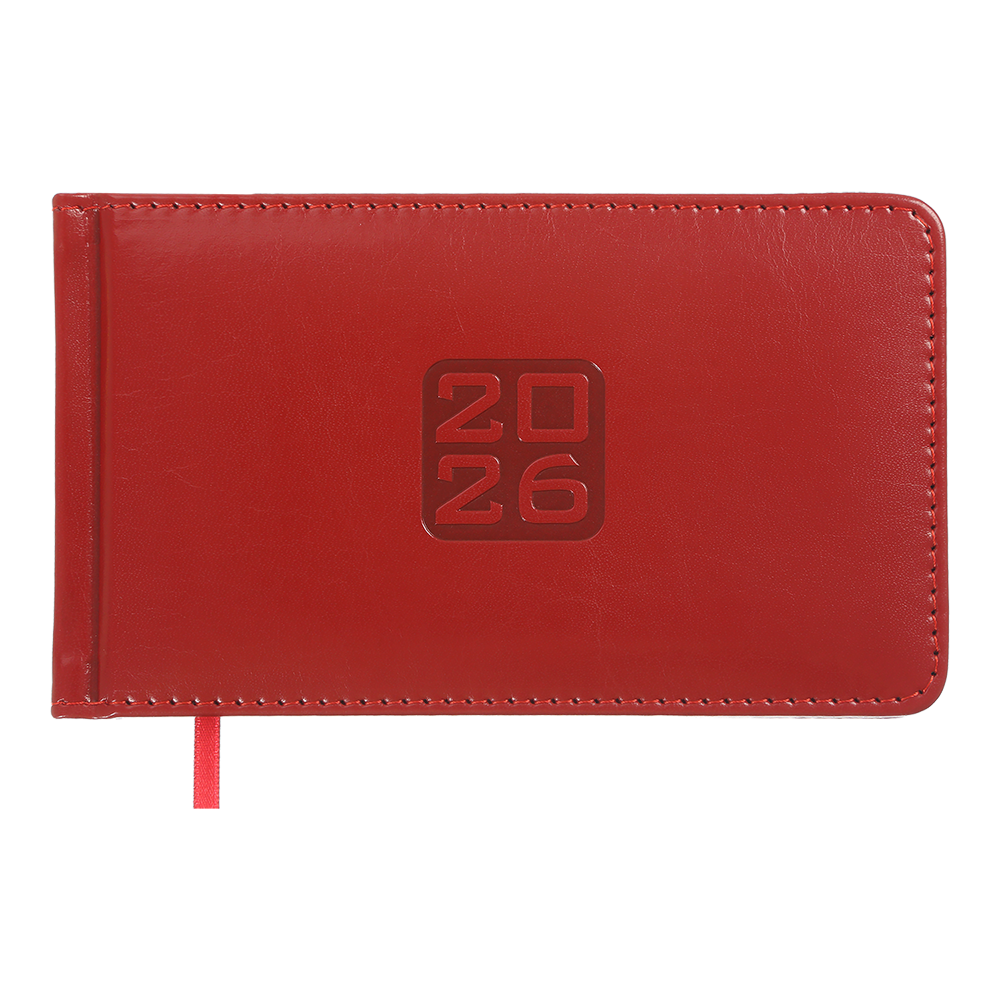 Щотижневик датований кишеньковий Bravo червоний