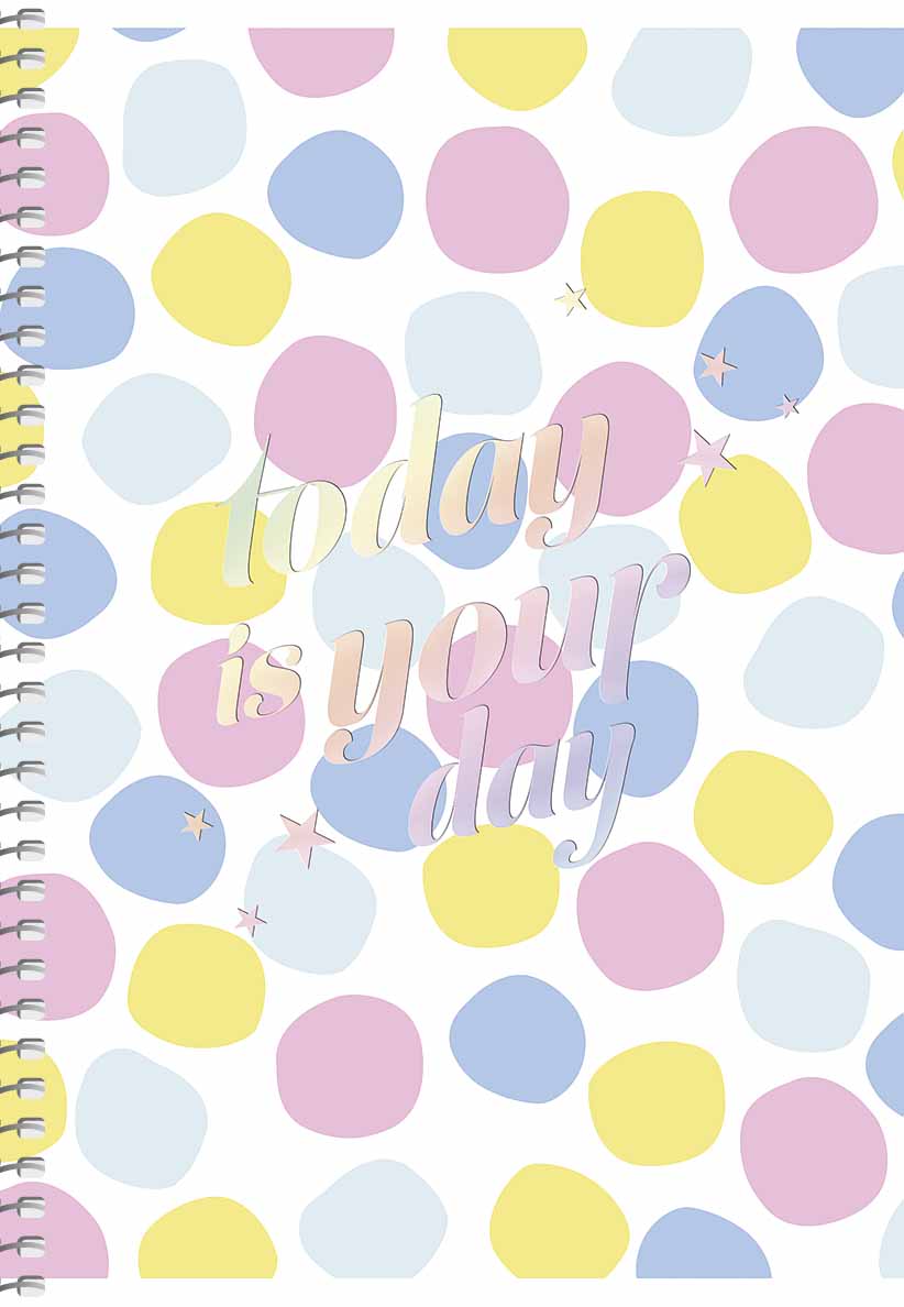 Блокнот А5 80 арк спіраль клітинка тисн фольгою STUDENT 6094 Асорті