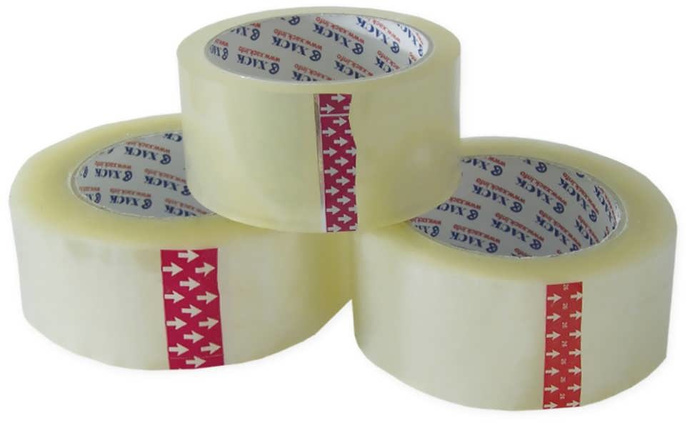 Стрічка клейка пакувальна Хаск 48 мм*150 ярд прозора