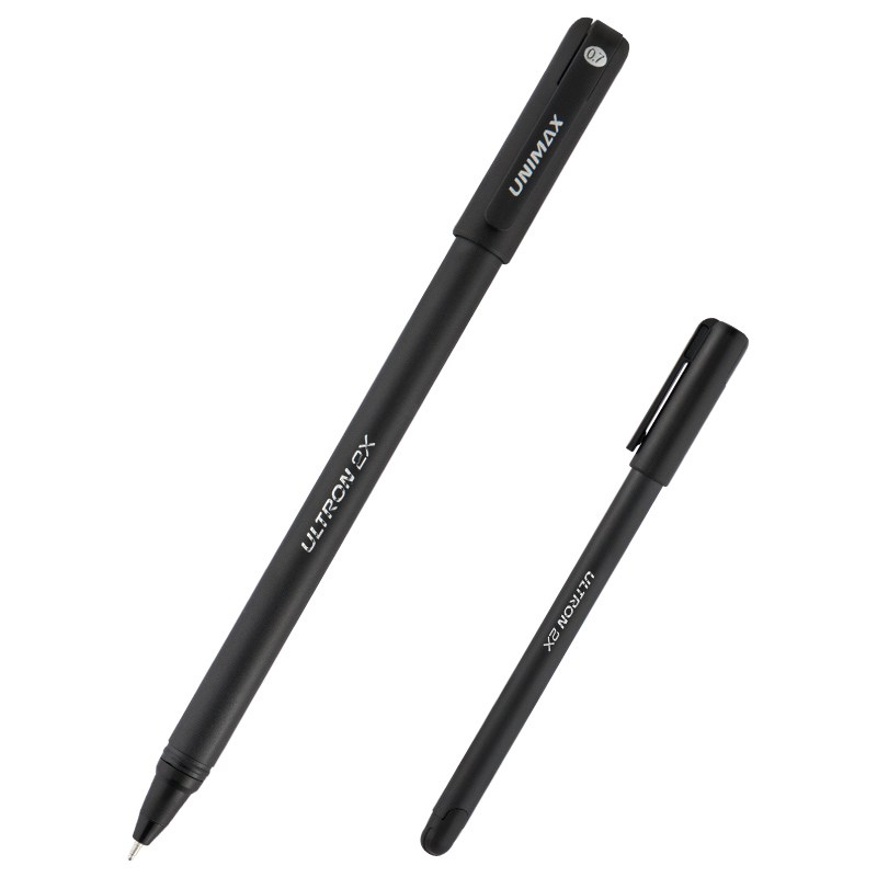 Ручка масляна Unimax Ultron 2x 0,7 чорна