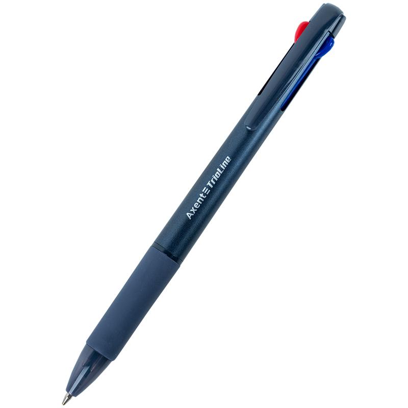 Ручка шариковая автомат Axent TrioLine 3-в-1 0,7