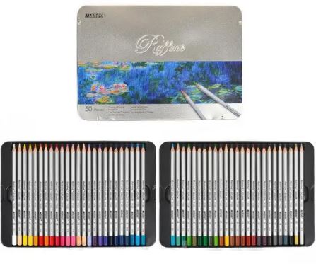 Олівці Marco Raffine метал пенал 50 кол