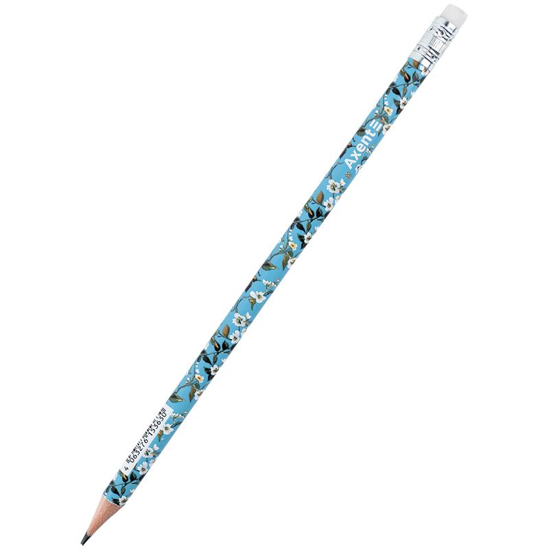 Карандаш графитный Axent Evening Light HB с ластиком