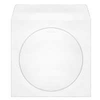 Конверт 125х125 для CD білий МК 0+0 вікно d=90 d=80