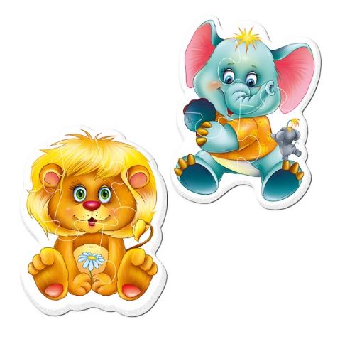 Пазлы магнитные Baby puzzle Зоопарк 2 шт