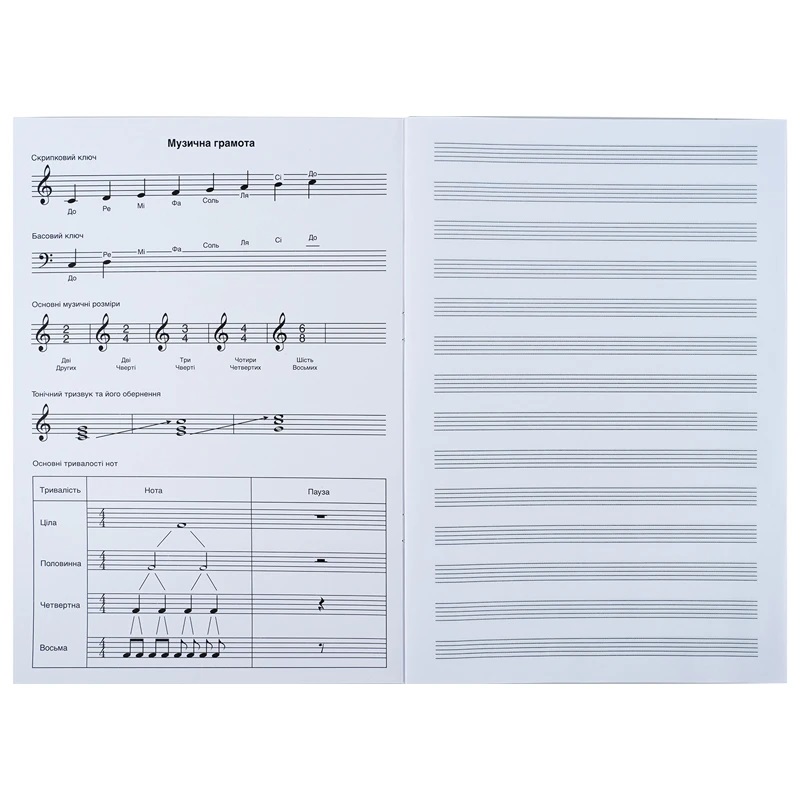 Зошит для нот А4 20 л Garfield