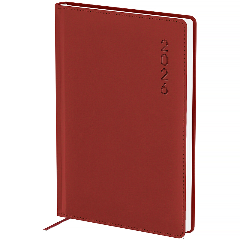 Щоденник дат. Classic Palermo 145*210 червоний