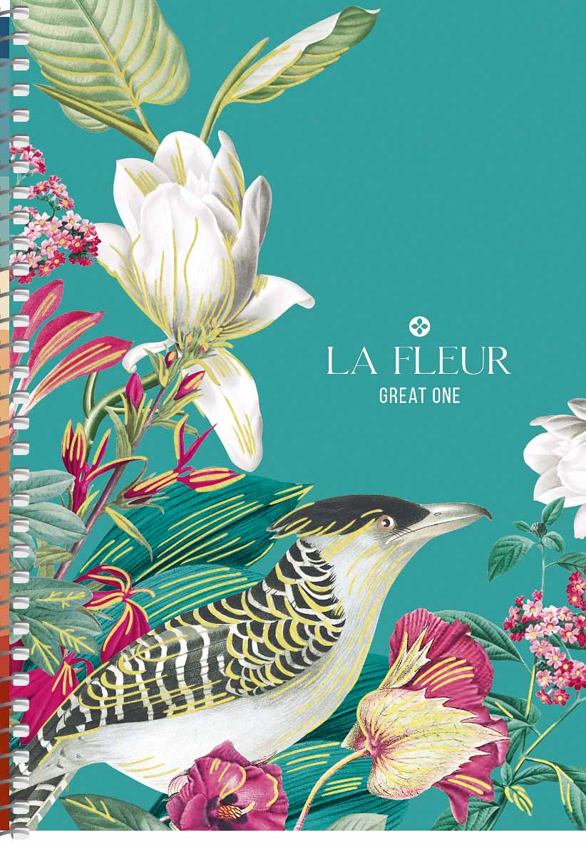 Блокнот А5 80 арк спіраль клітинка тверда обкл тисн фольгою STUDENT 6092 Асорті