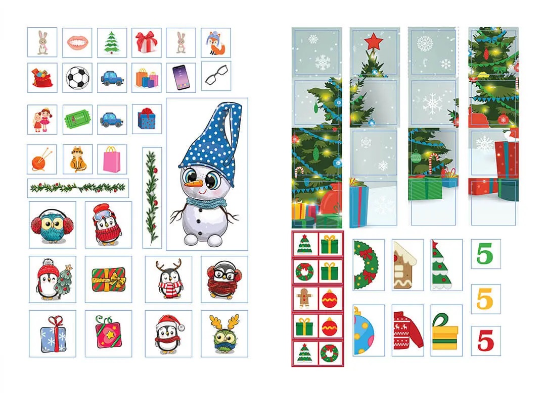 Christmas sticker book Лист Святому Миколаю