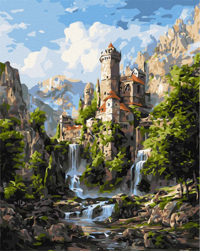 Картина за номерами 40х50 см Таємниці скель